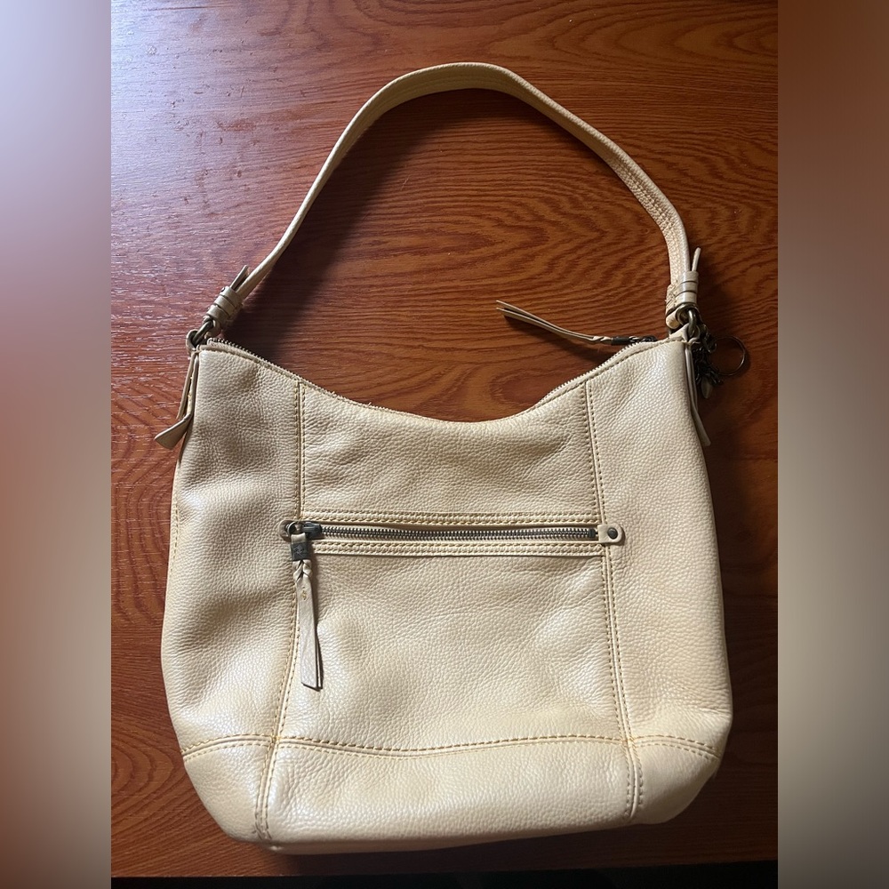 The Sak Sequoia Pale Yellow Leather Shoulder Bag